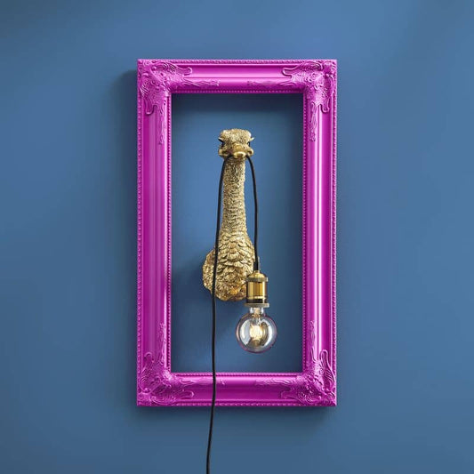 Różowa rama barokowa, drewno magenta, 40 x 70 cm!