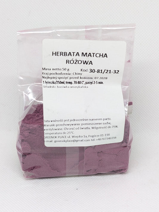 Matcha różowa!
