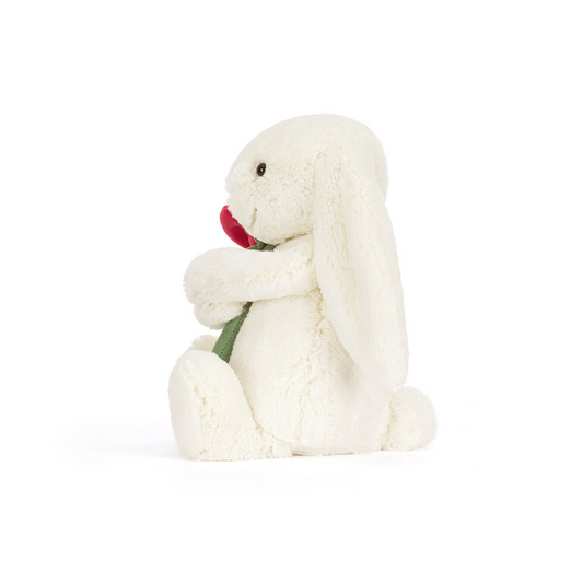 Króliczek z różą JellyCat!