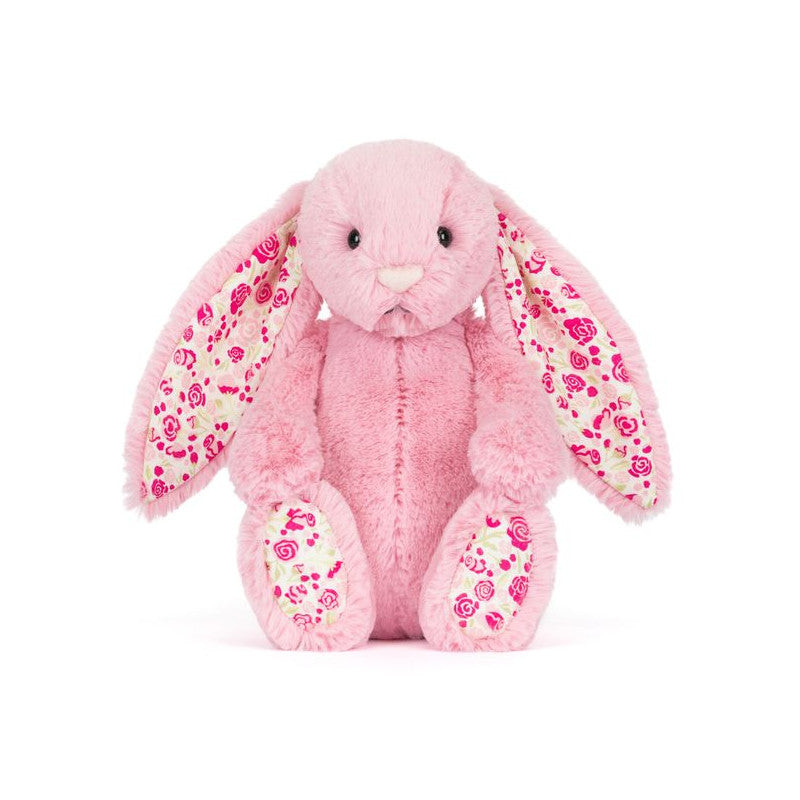 Króliczek różowy z kwiecistymi uszami JellyCat!