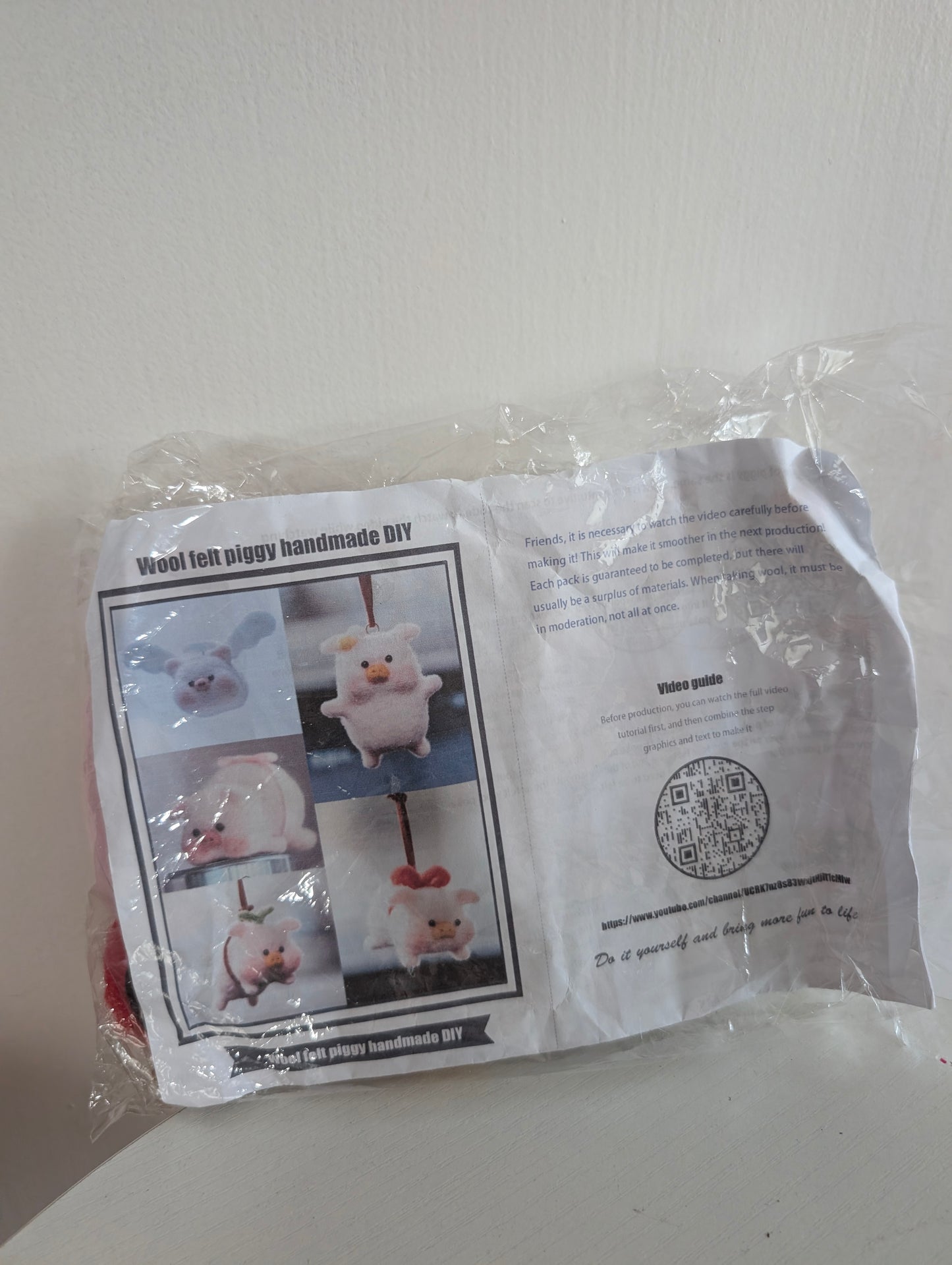 Świnka do zrobienia z filcu!