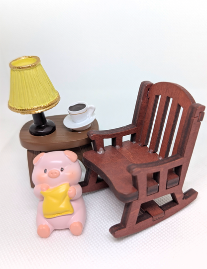 Figurka świnka z meblami!