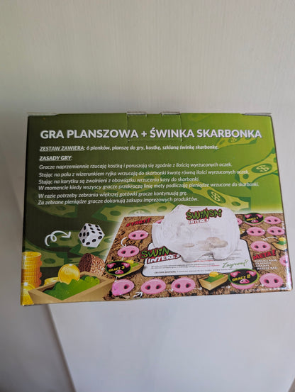 Gra planszowa + świnka skarbonka!
