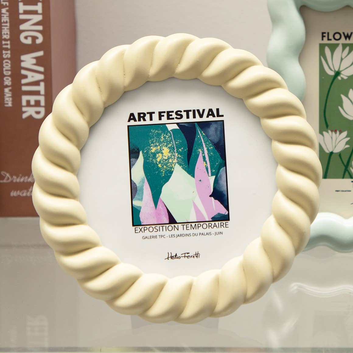 Owalna ramka - plecionka!