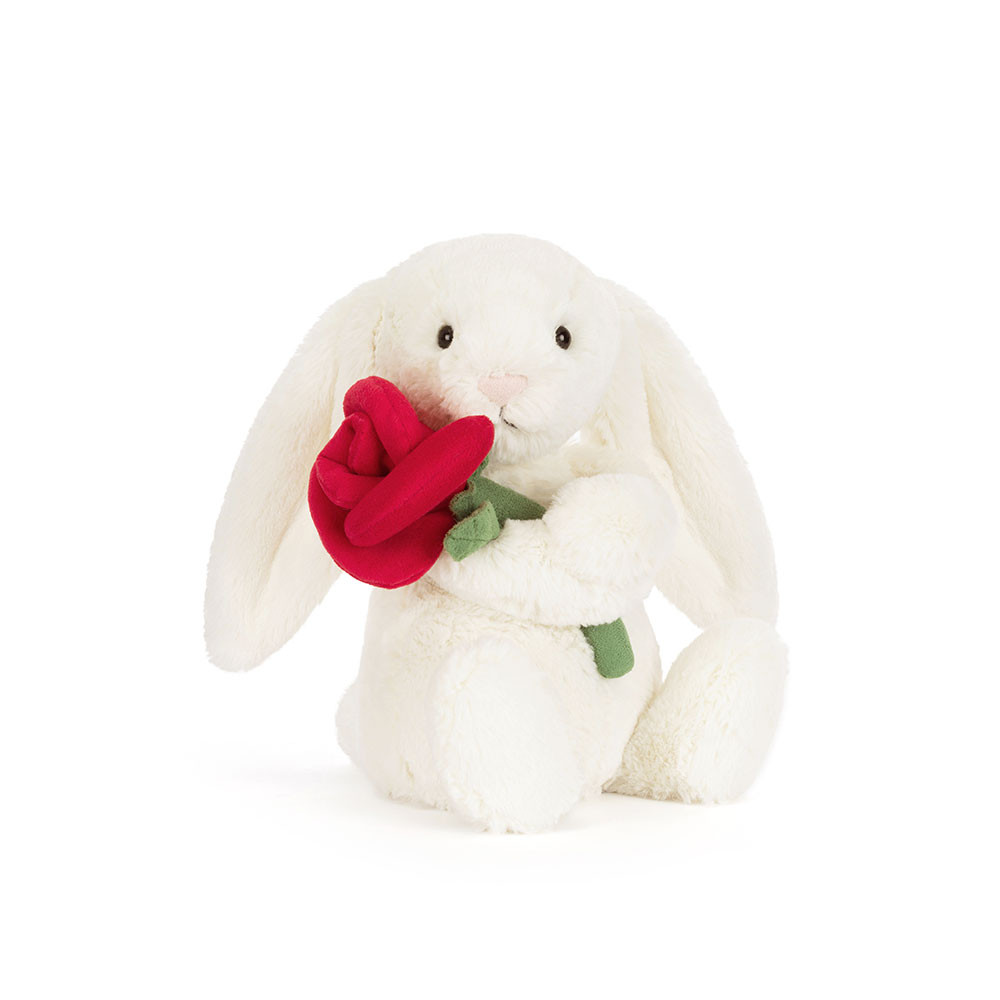 Króliczek z różą JellyCat!
