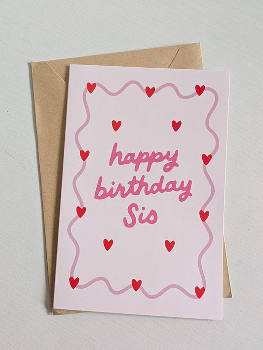 Kartka urodzinowa dla siostry!