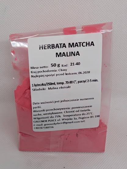 Matcha - malina 100%!